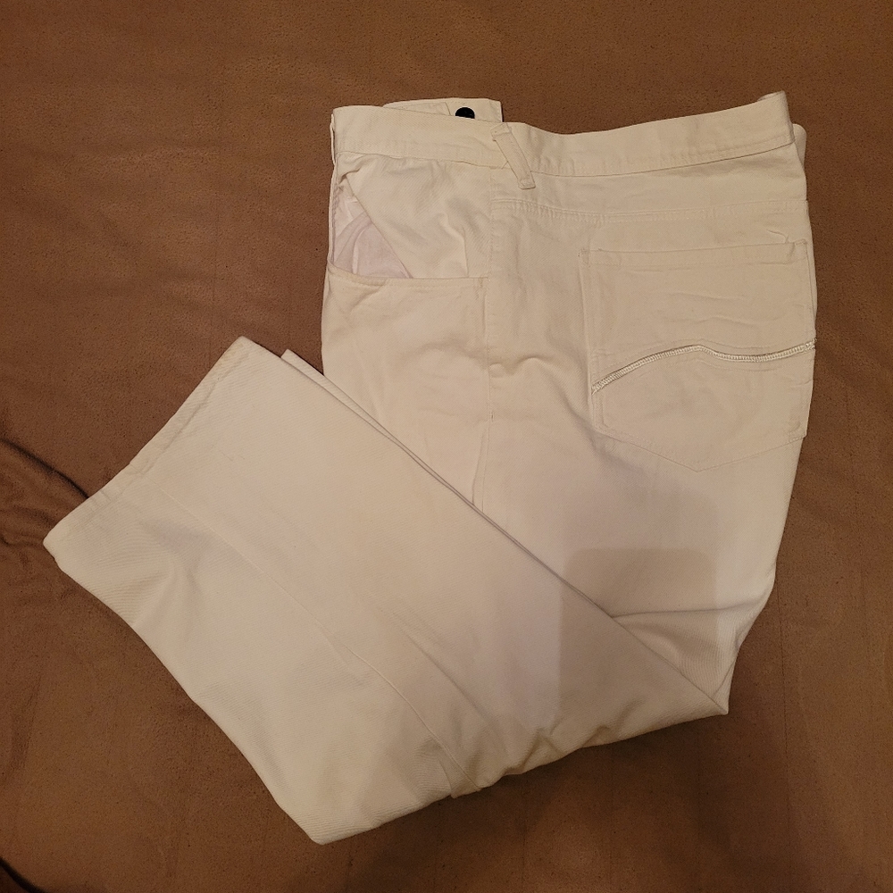 MENS WHITE DENIM JEANS